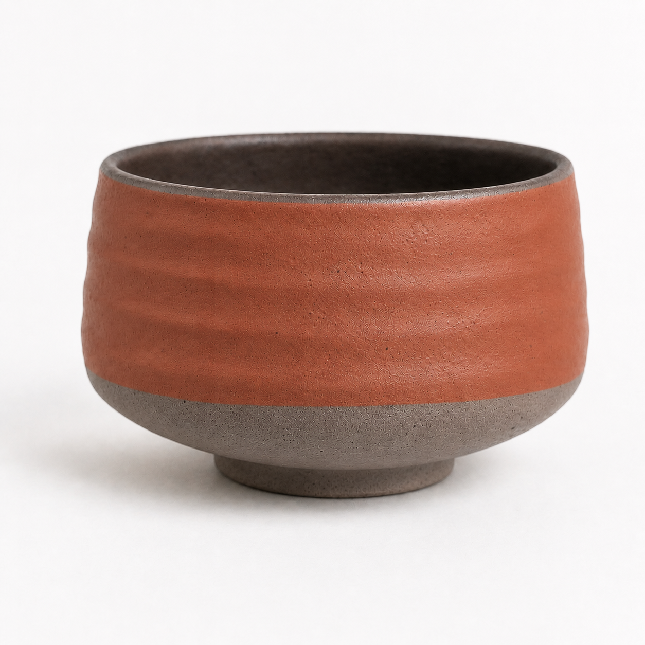 The Matcha in Sienna — hand-thrown stoneware matcha bowl chawan by Slowatom