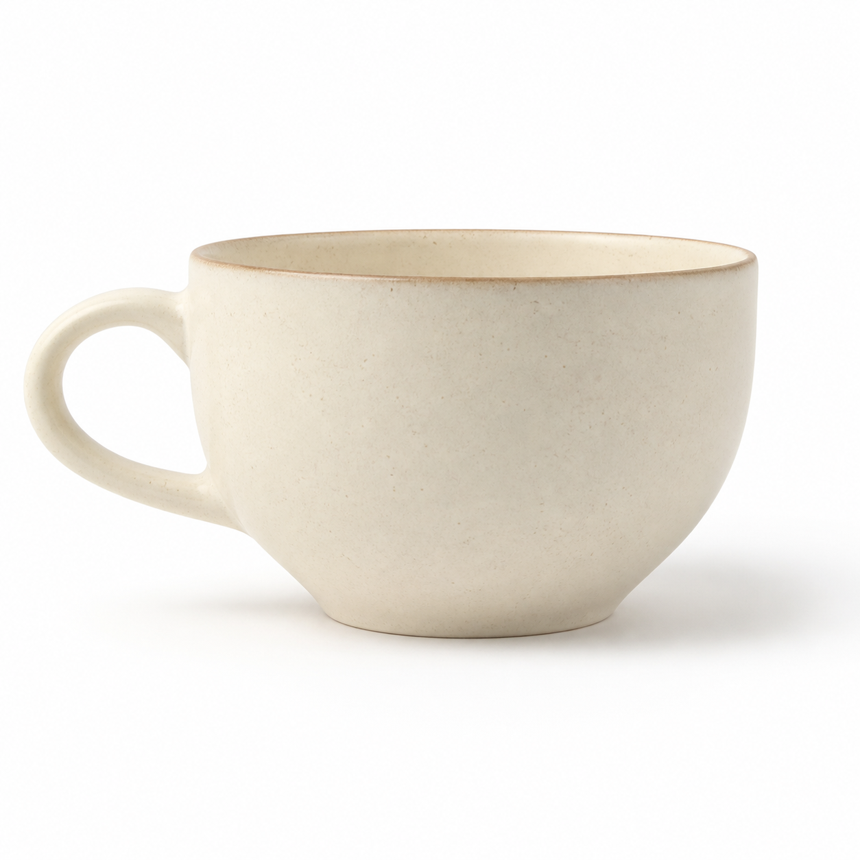 The Cappuccino in Chalk — hand-thrown stoneware cappuccino cup by Slowatom