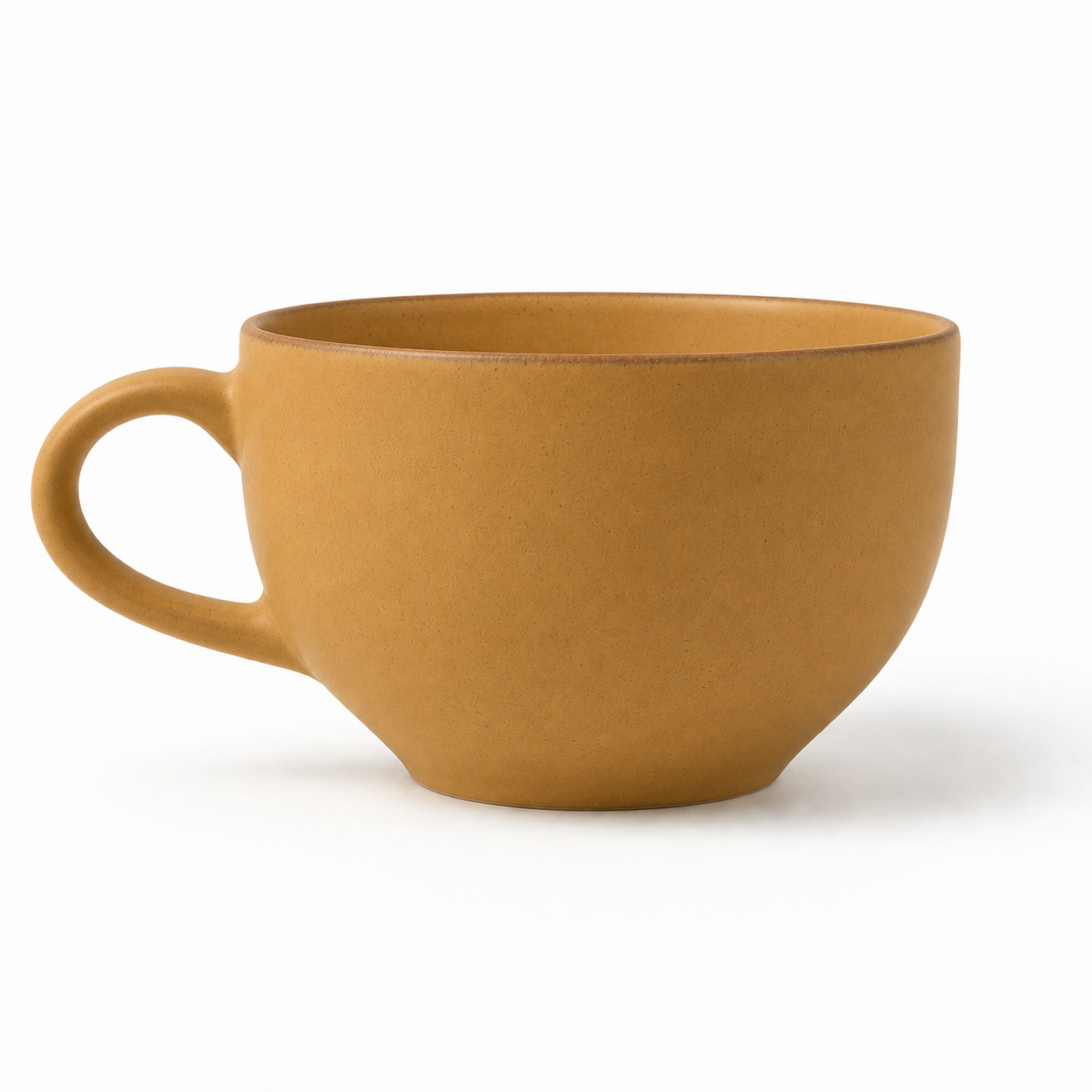 The Cappuccino in Sable — hand-thrown stoneware cappuccino cup by Slowatom