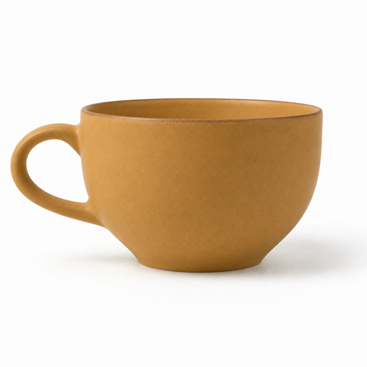 The Cappuccino in Sable — hand-thrown stoneware cappuccino cup by Slowatom