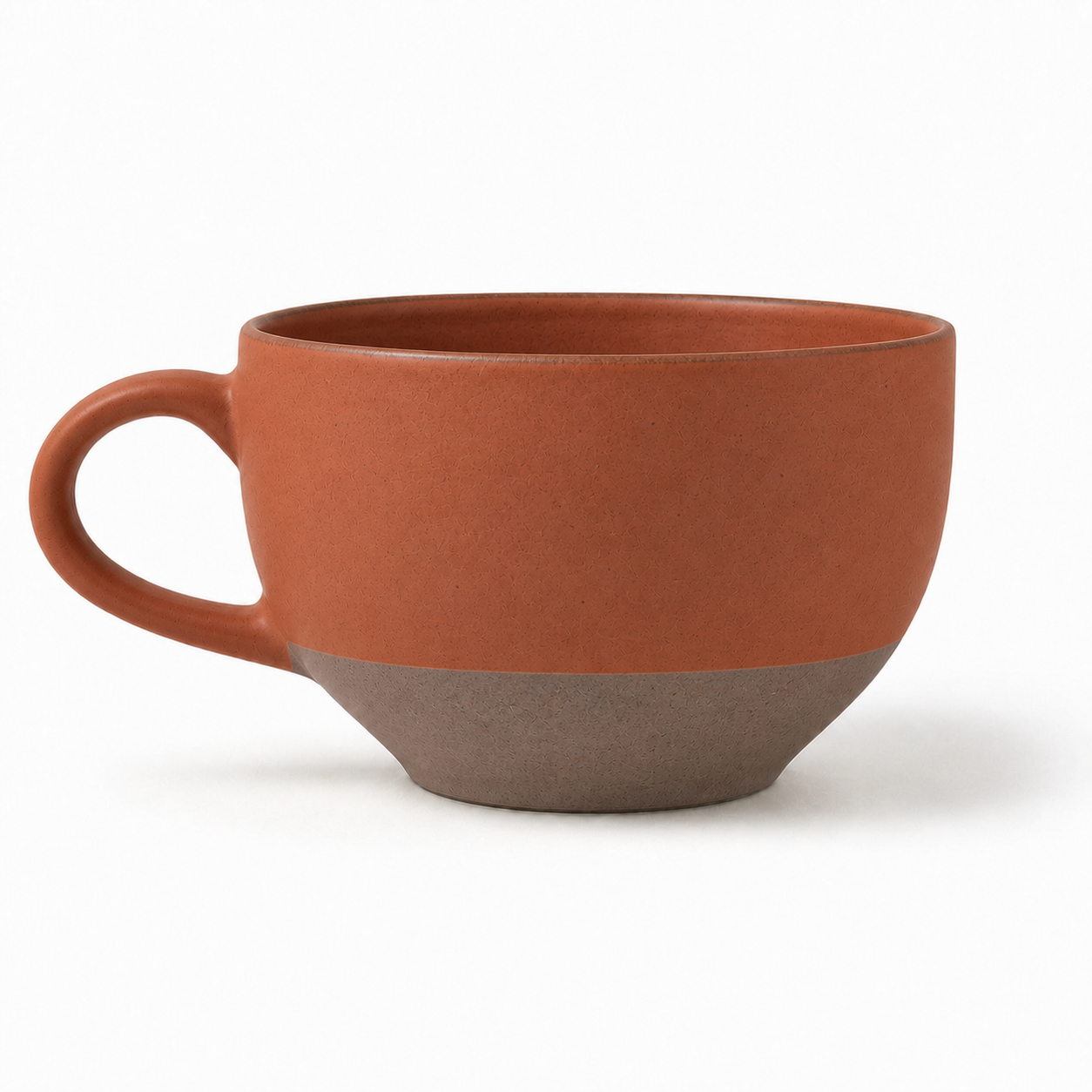The Cappuccino in Sienna — hand-thrown stoneware cappuccino cup by Slowatom
