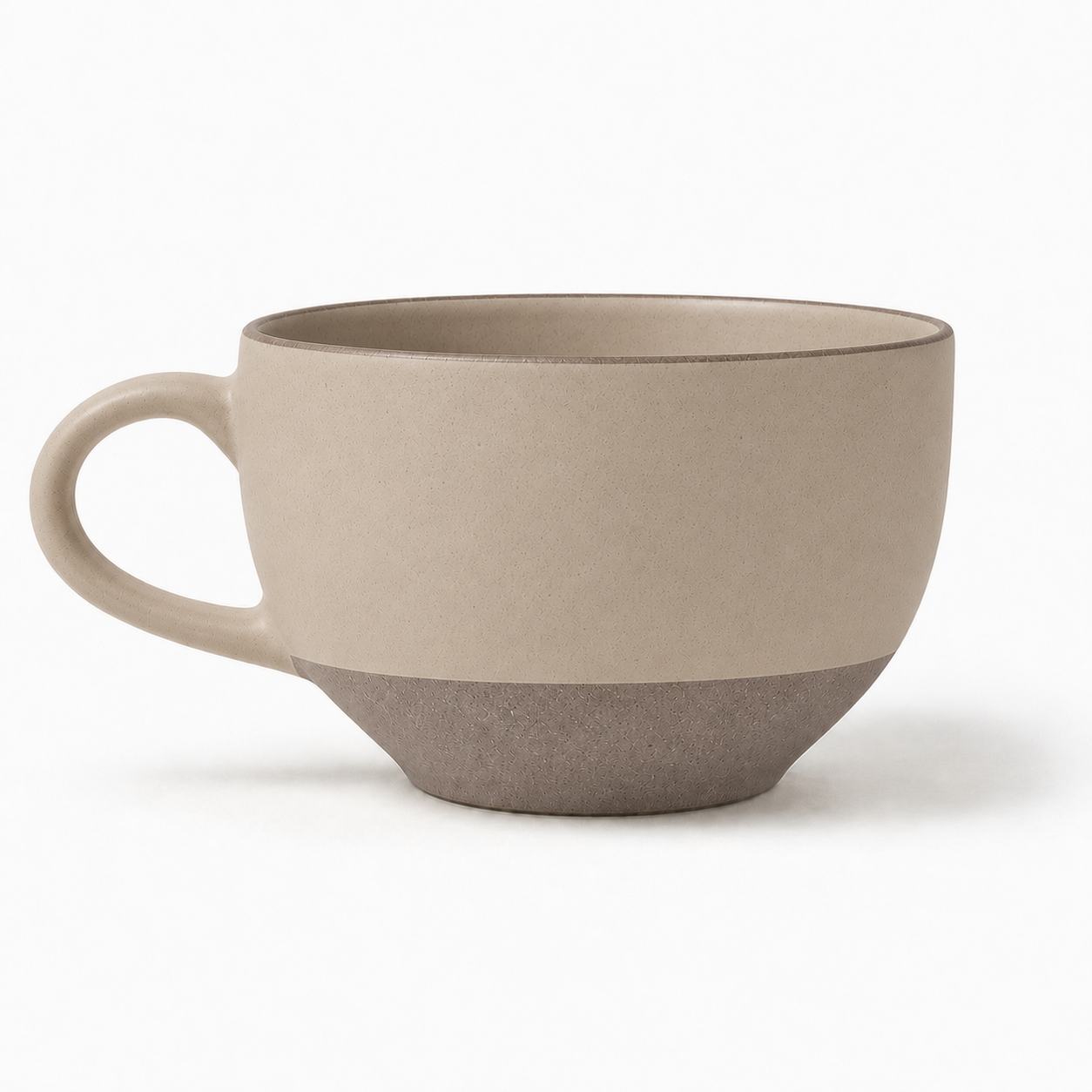 The Cappuccino in Jute — hand-thrown stoneware cappuccino cup by Slowatom