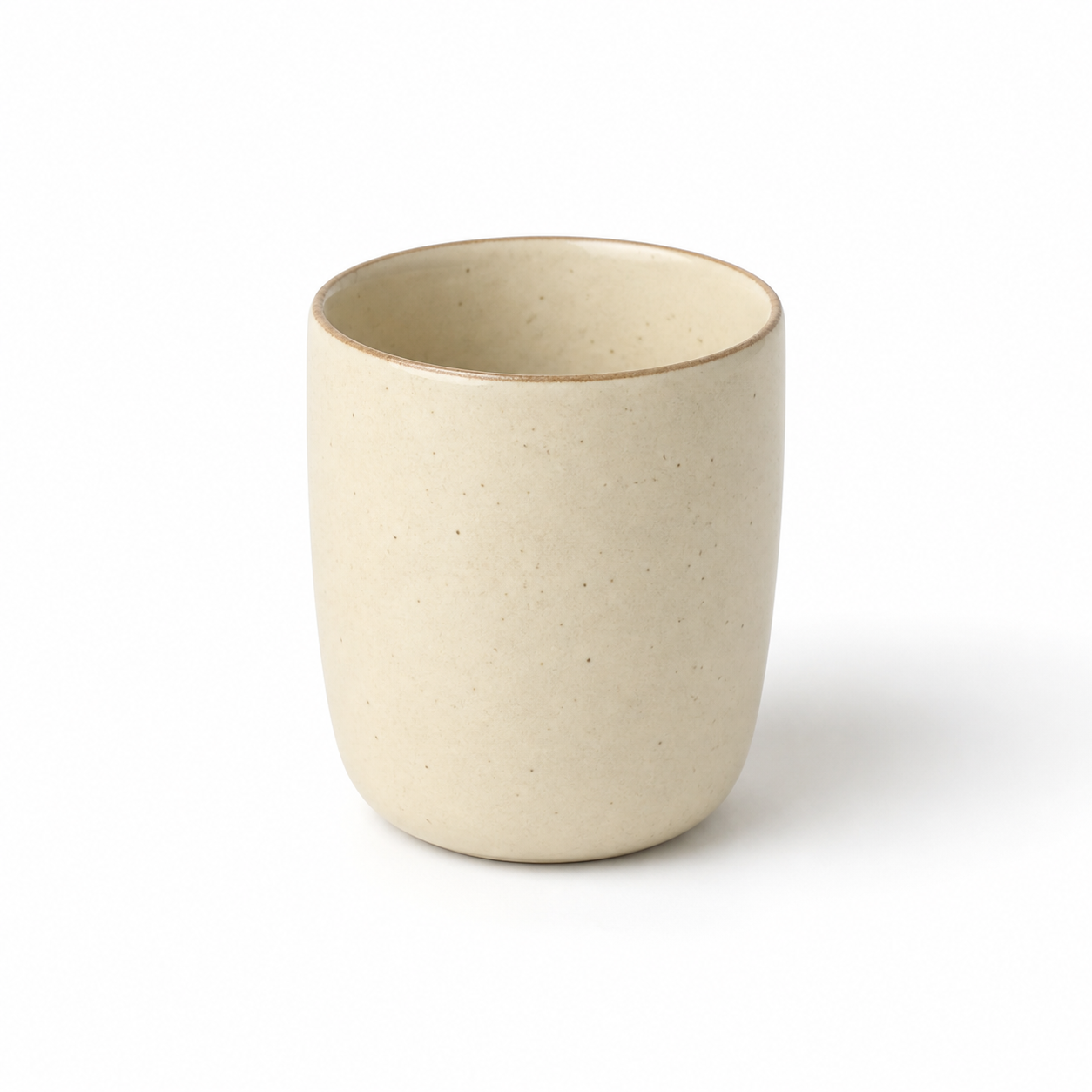 The Tea in Chalk — hand-thrown stoneware chai cup without handle by Slowatom