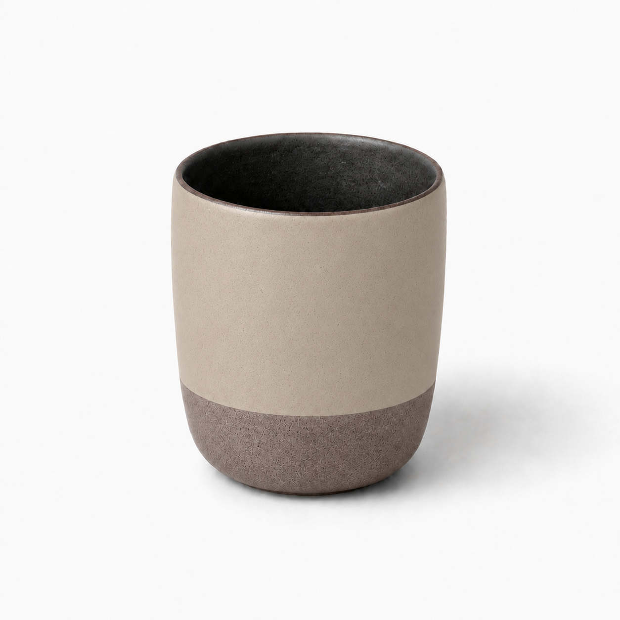 The Tea in Jute — hand-thrown stoneware chai cup without handle by Slowatom