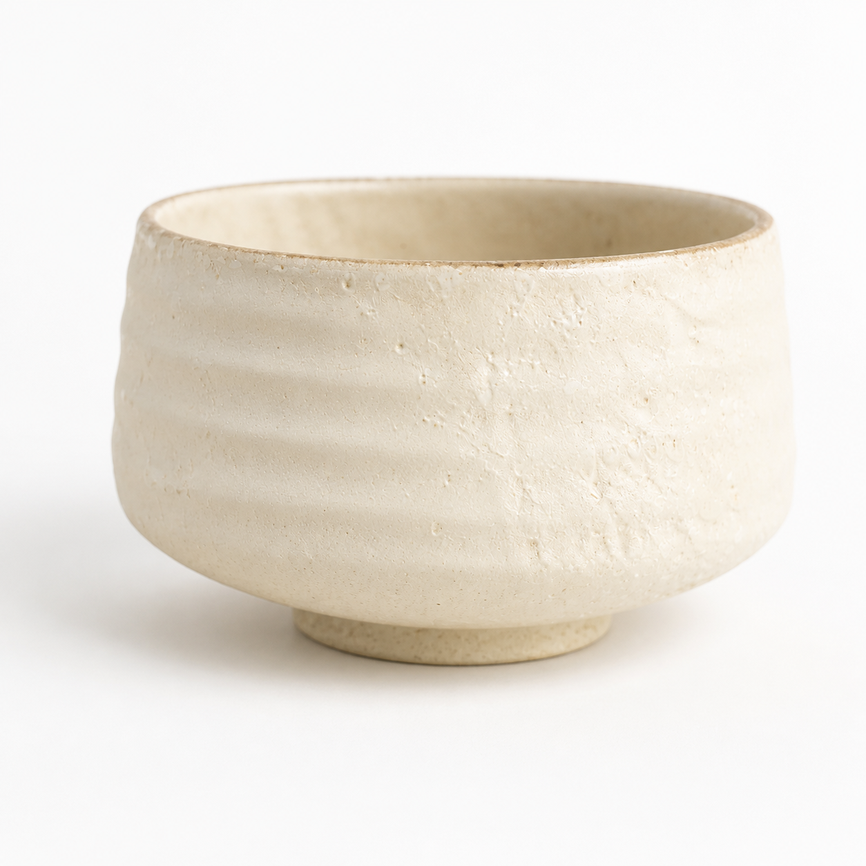 The Matcha in Chalk — hand-thrown stoneware matcha bowl chawan by Slowatom