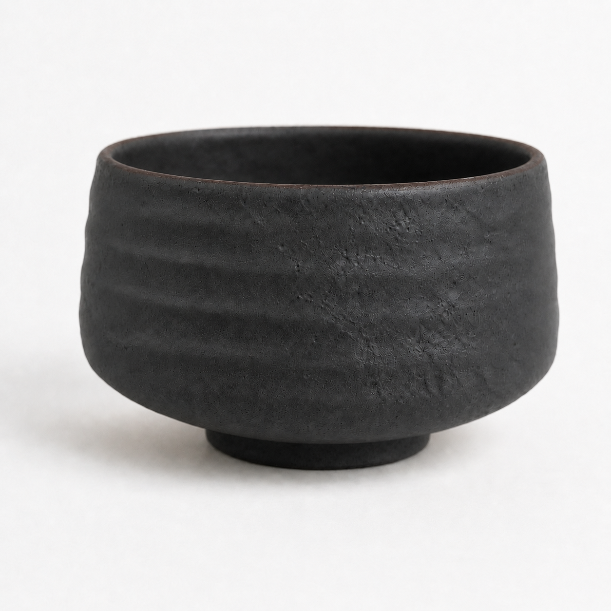The Matcha in Charcoal — hand-thrown stoneware matcha bowl chawan by Slowatom