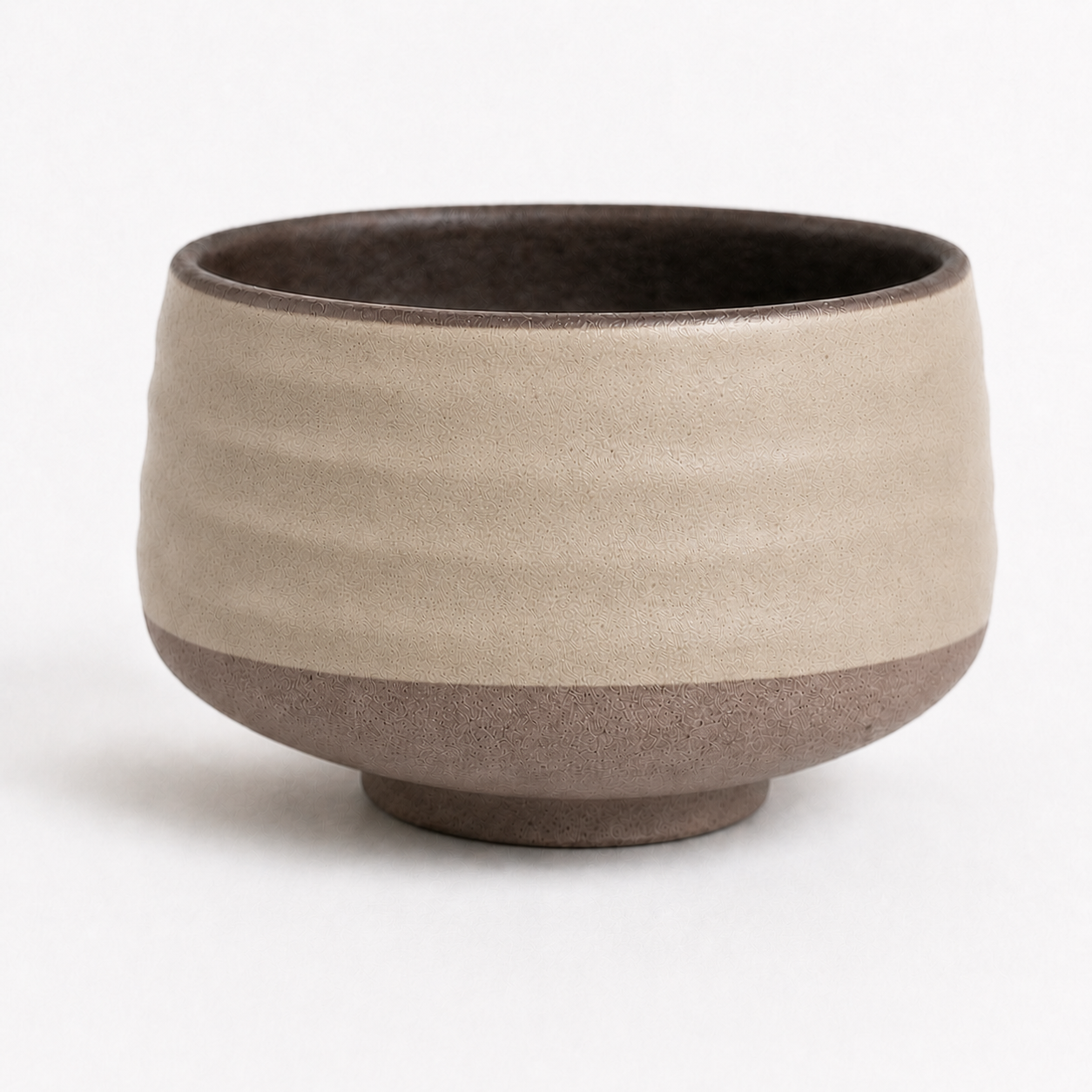 The Matcha in Jute — hand-thrown stoneware matcha bowl chawan by Slowatom