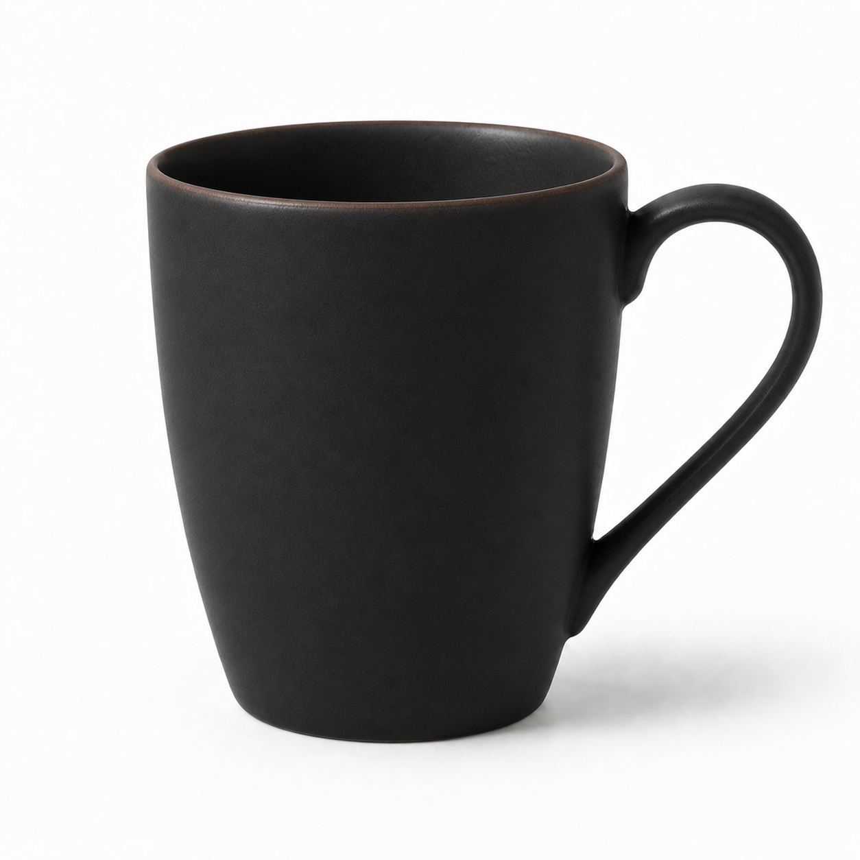 The Black in Charcoal — hand-thrown stoneware coffee mug by Slowatom